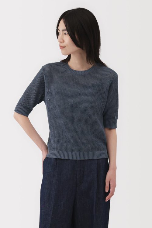Women’s Linen Blend Half Sleeve Sweater